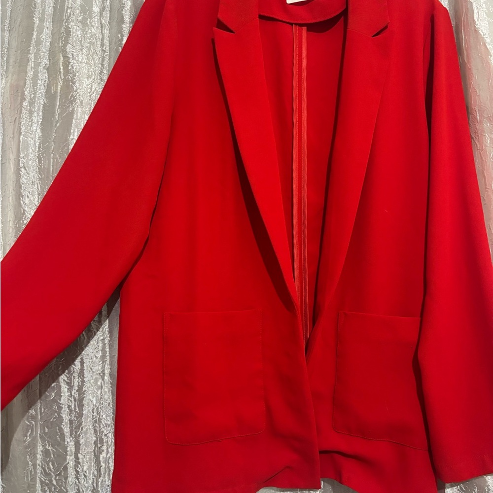 Elodie Elegant Red Women's Blazer